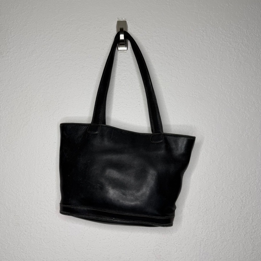 Vintage Coach Black Leather Bleecker Bucket Bag